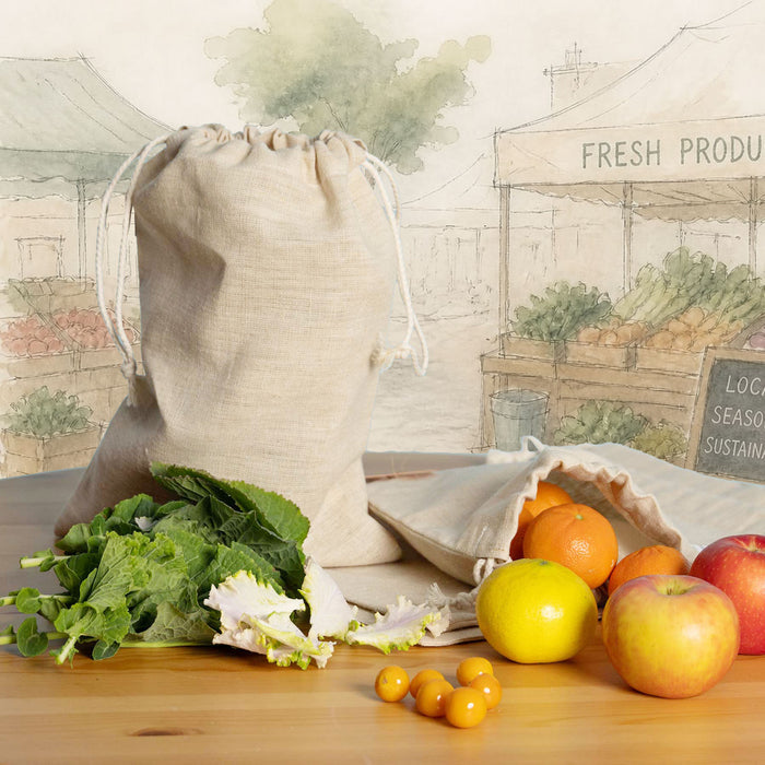 100% hemp produce bags plastic-free