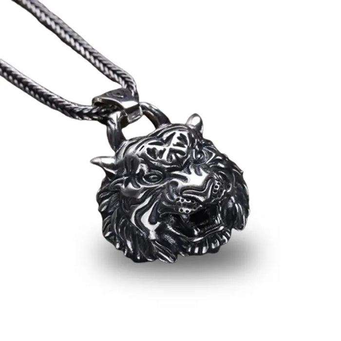 FEROCIOUS SILVER TIGER NECKLACE Tiger-Universe