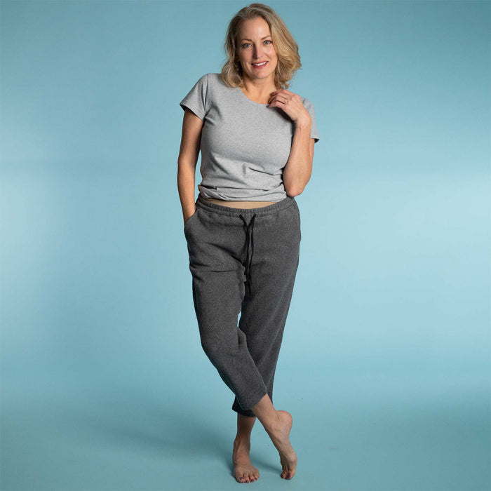 women's organic cotton crop joggers