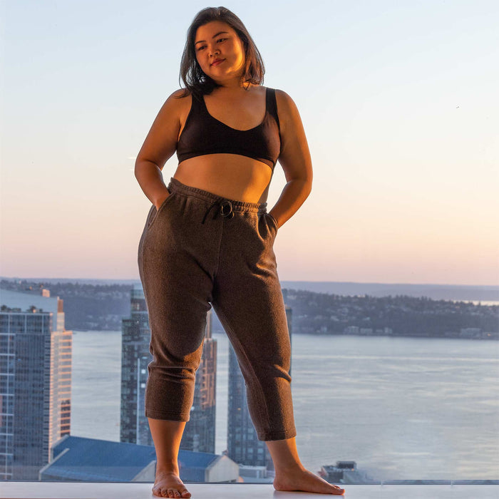 women's organic cotton fleece sweatpants