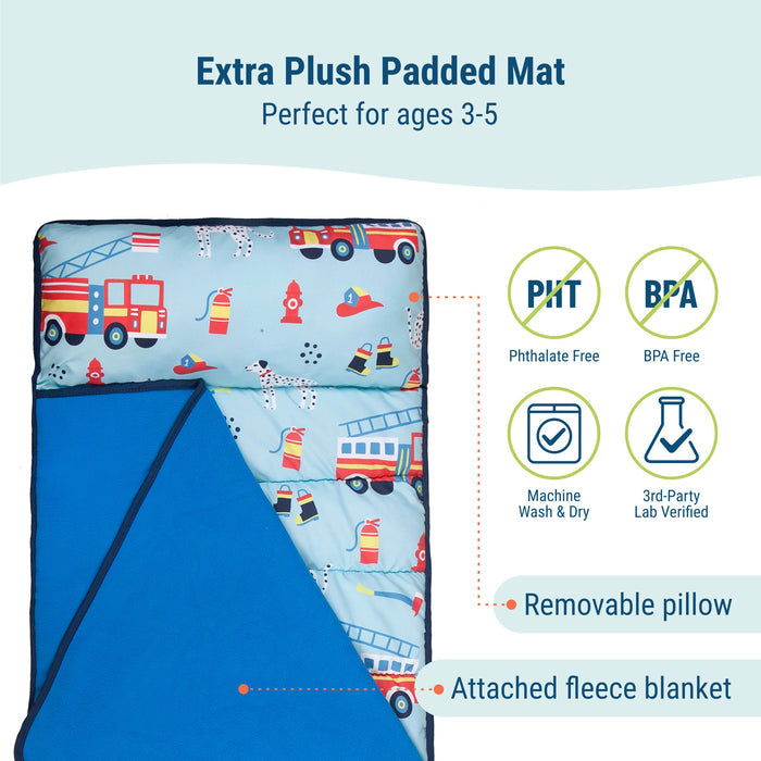 Firefighters Microfiber Toddler Nap Mat