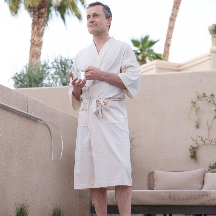 100% organic cotton bathrobe 100% biodegradable
