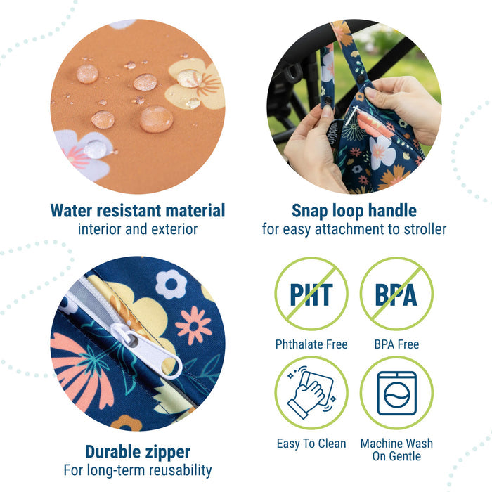 Floral Bloom 2-Pack Wet Bag Set