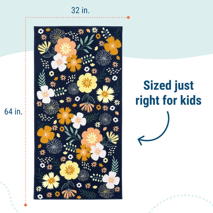 Floral Bloom Beach Towel