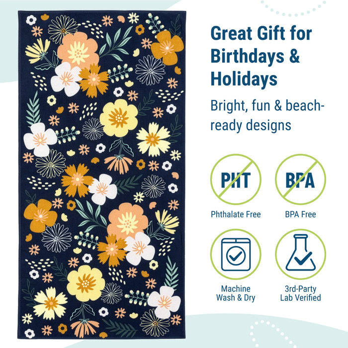 Floral Bloom Beach Towel