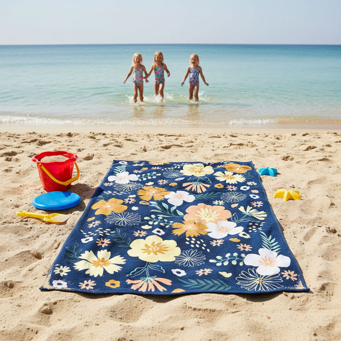 Floral Bloom Beach Towel