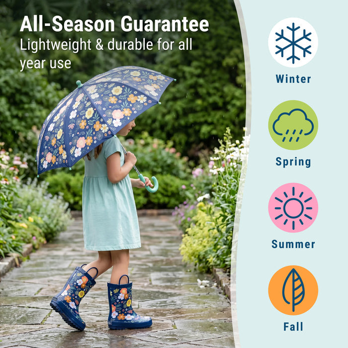 Floral  Bloom Rubber Rainboots