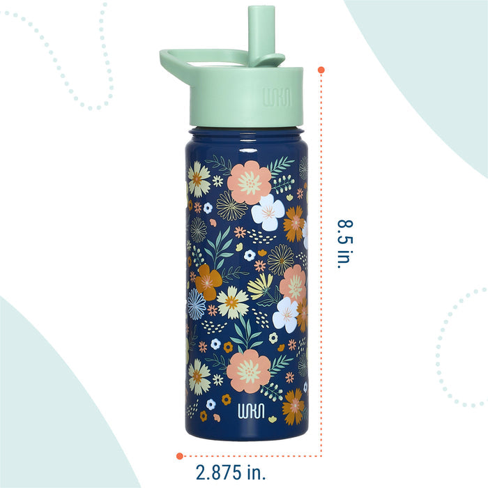 Floral Bloom Steel Water Bottle