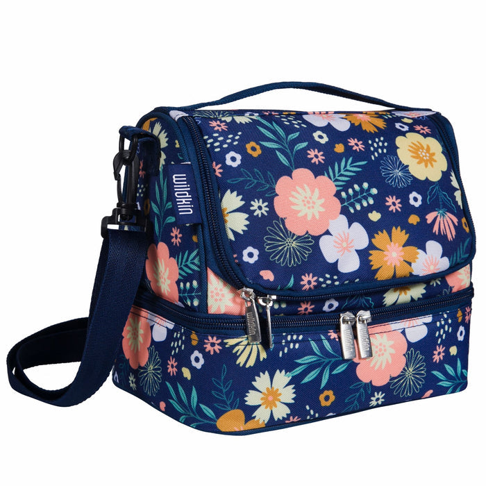 Floral Bloom Two Compartment Lunch Bag