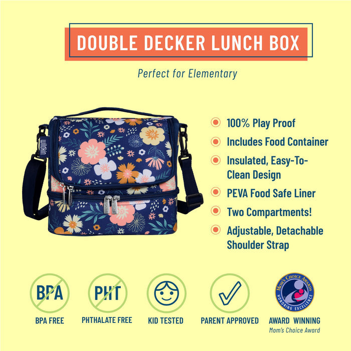 Floral Bloom Two Compartment Lunch Bag
