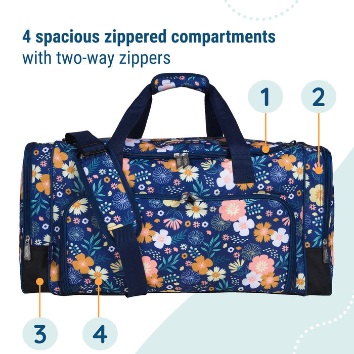 Floral Bloom Weekender Duffel Bag