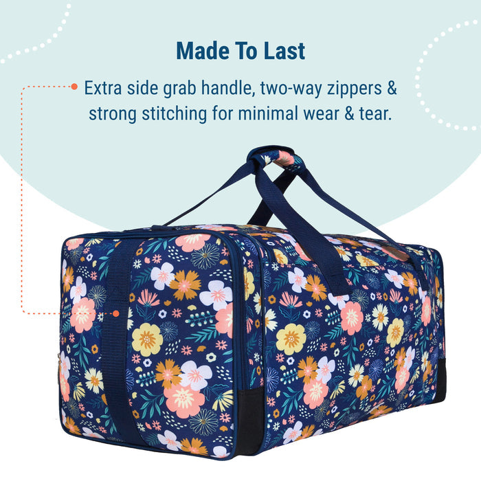 Floral Bloom Weekender Duffel Bag