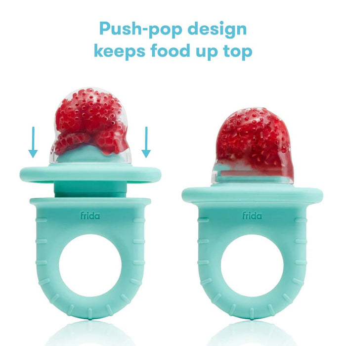Frida Baby Push Pop Feeder - Teal