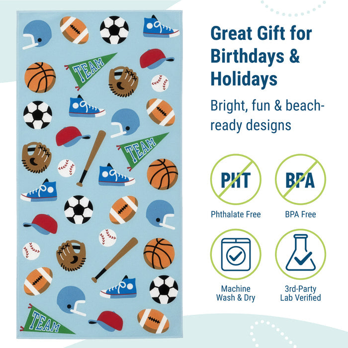 Game On 100% Cotton Beach Towel