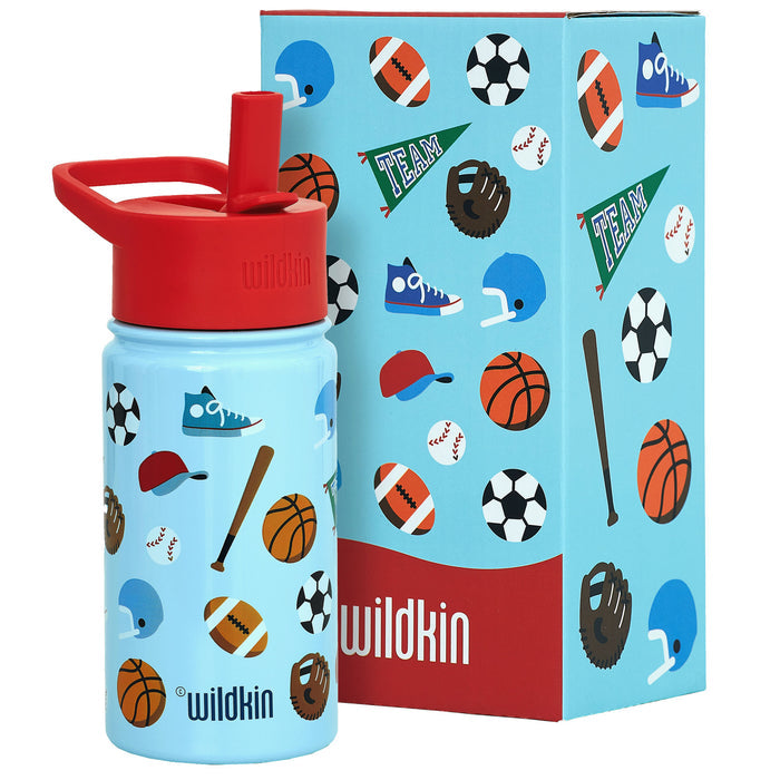 Game On Steel Water Bottle