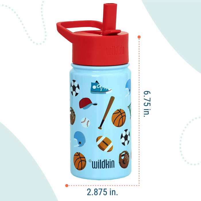 Game On Steel Water Bottle