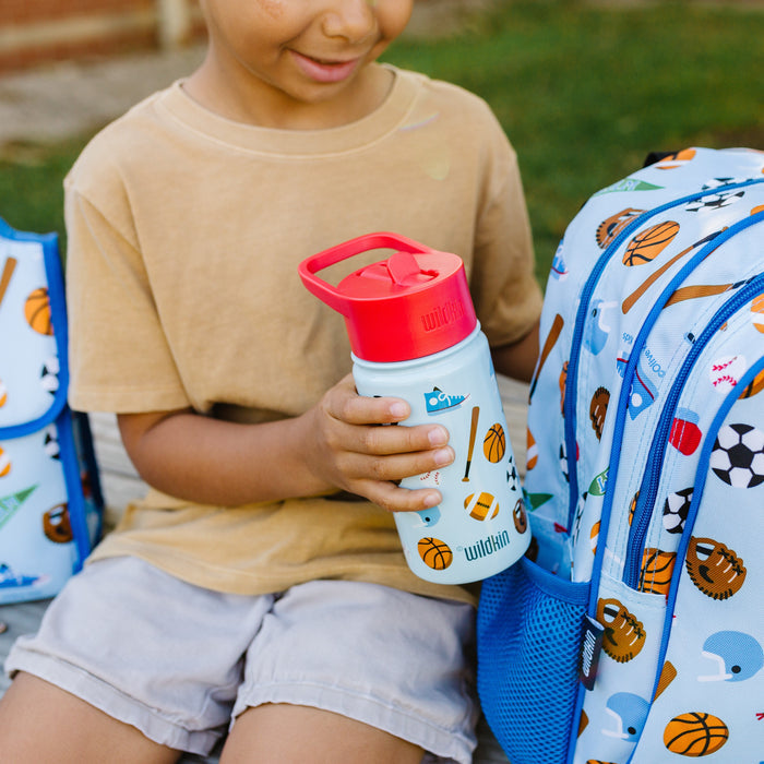 Game On Steel Water Bottle