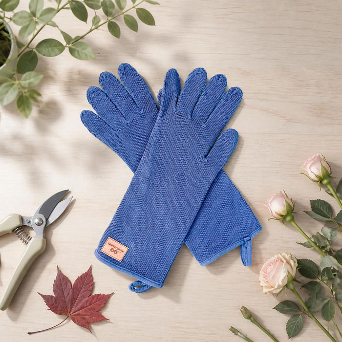 elastic-free plastic-free 100% organic cotton gardeners' gloves