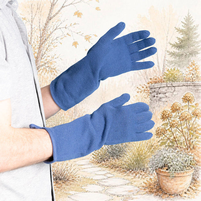 plastic-free 100% organic cotton gardening gloves