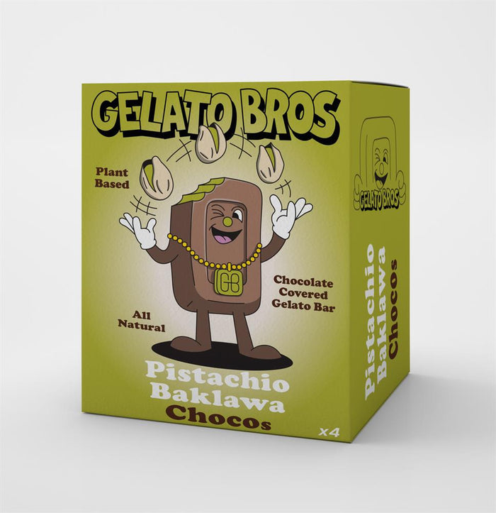Gelato Bros Pistachio Baklawa Chocos 4 x 50ml