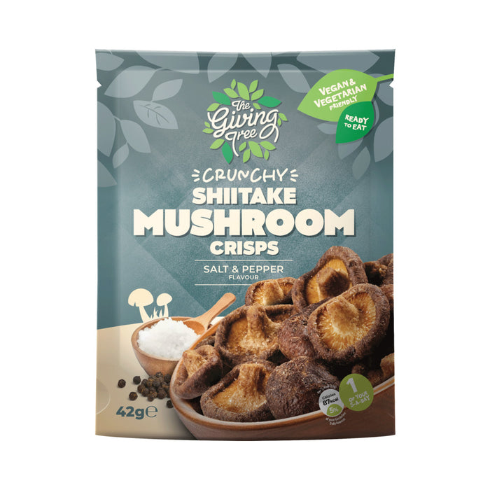 Vacuum Fried Shitake Mushroom With Salt & Pepper 42g