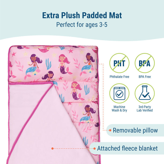 Groovy Mermaids Microfiber Toddler Nap Mat