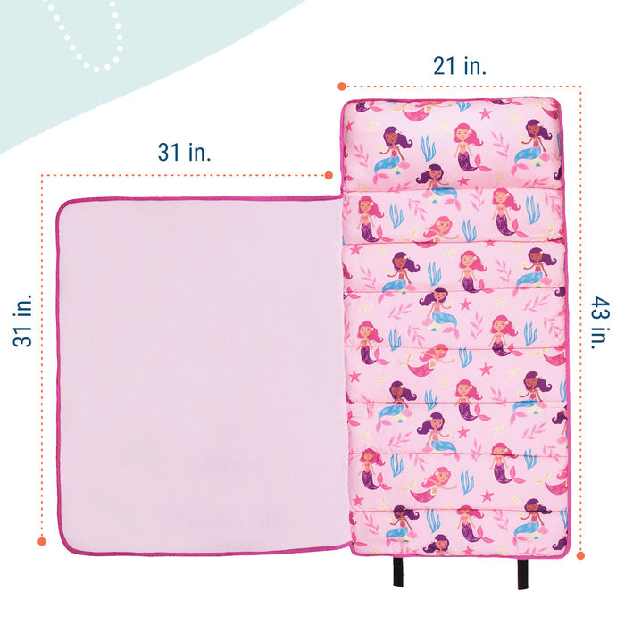 Groovy Mermaids Microfiber Toddler Nap Mat