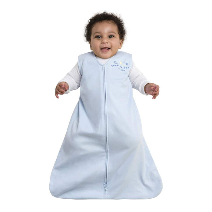 Halo Cotton Sleepsack Wearable Blanket 0.5ToG - Blue (Medium, 16-24 lbs)