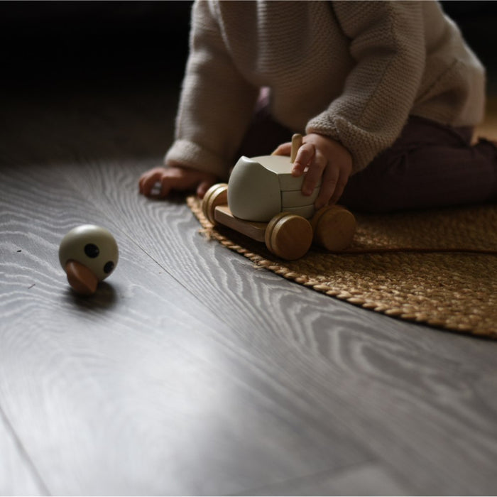 Hevea Kawan Rubberwood Stacker & Pull Toy
