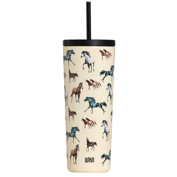 Horse Dreams 24 oz Insulated Tumbler with Straw & Lid