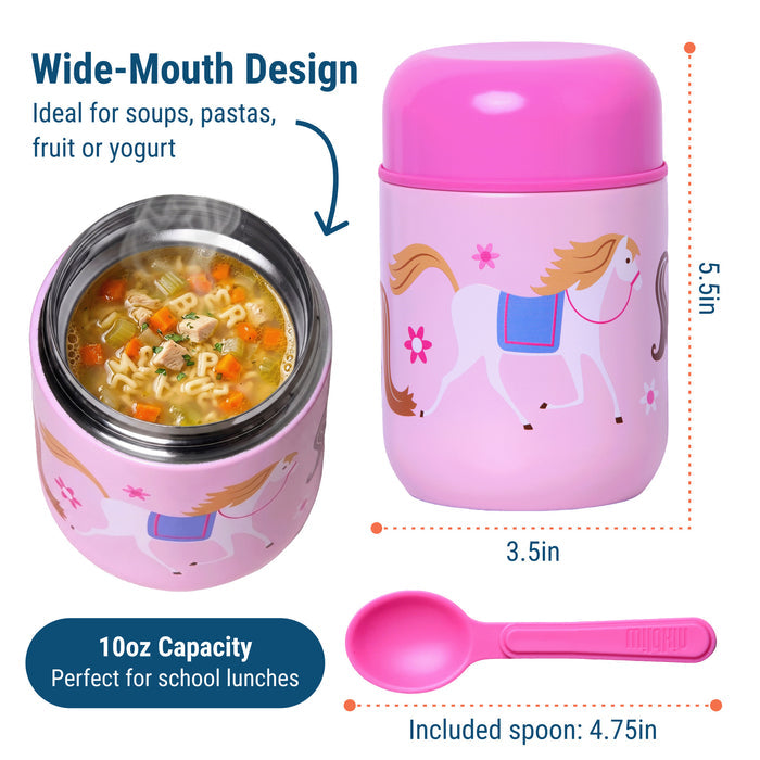 Horses Insulated Food Jar - 10oz
