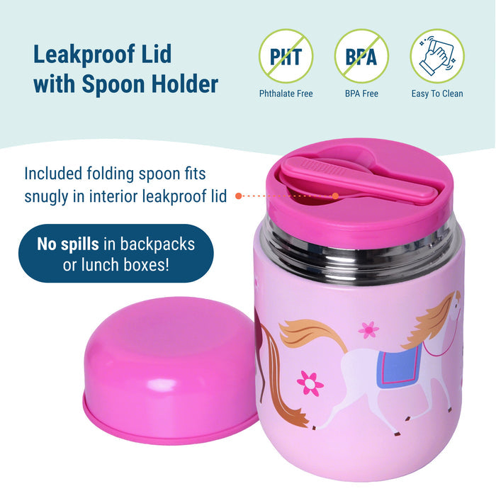 Horses Insulated Food Jar - 10oz