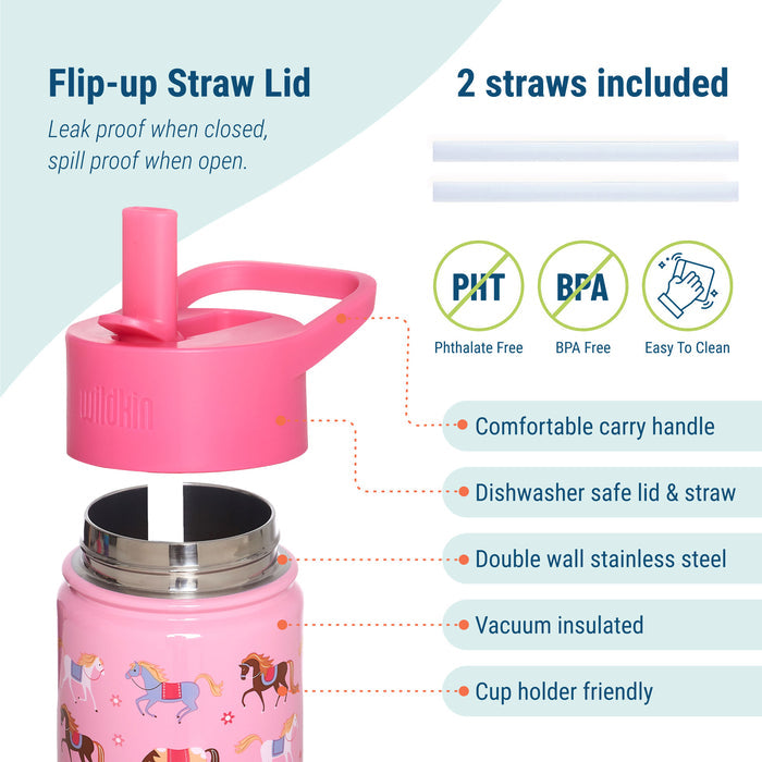 Horses Steel Water Bottle