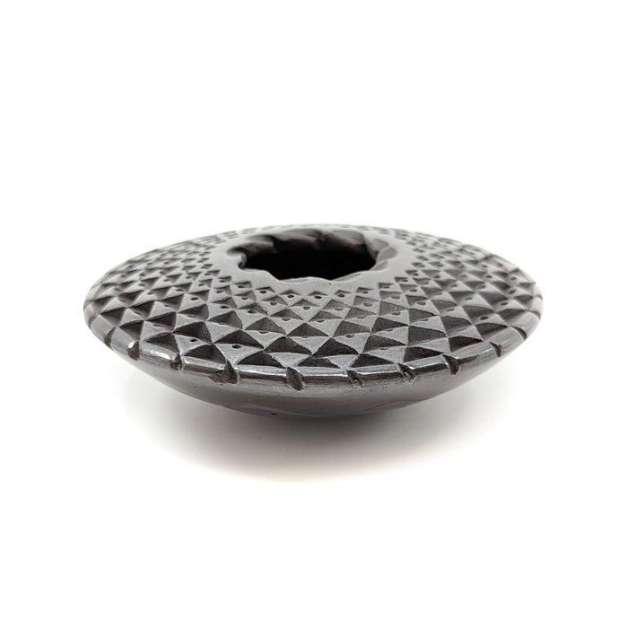 Intricate Black Pot
