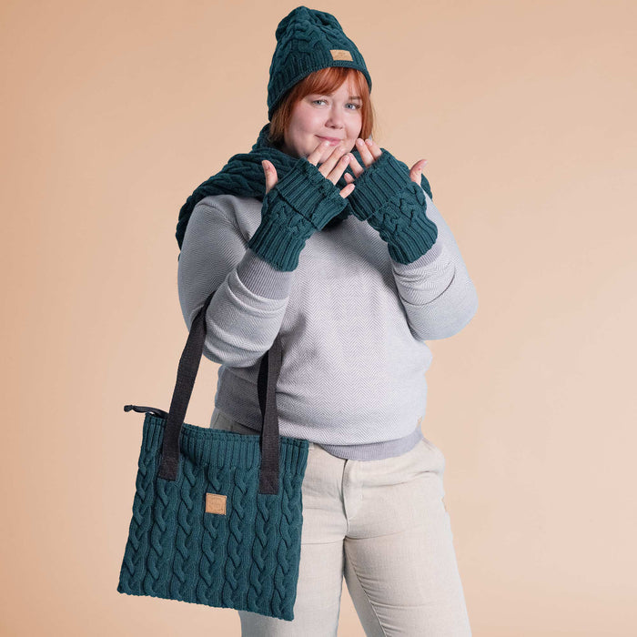 plastic-free organic merino wool bag
