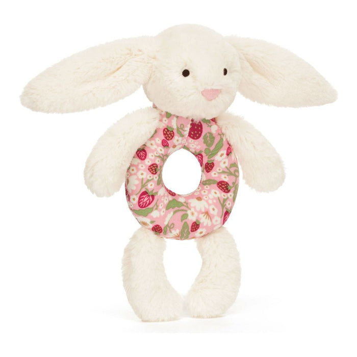 Jellycat Blossom Ring Rattle - Berry Cream Bunny Default Title