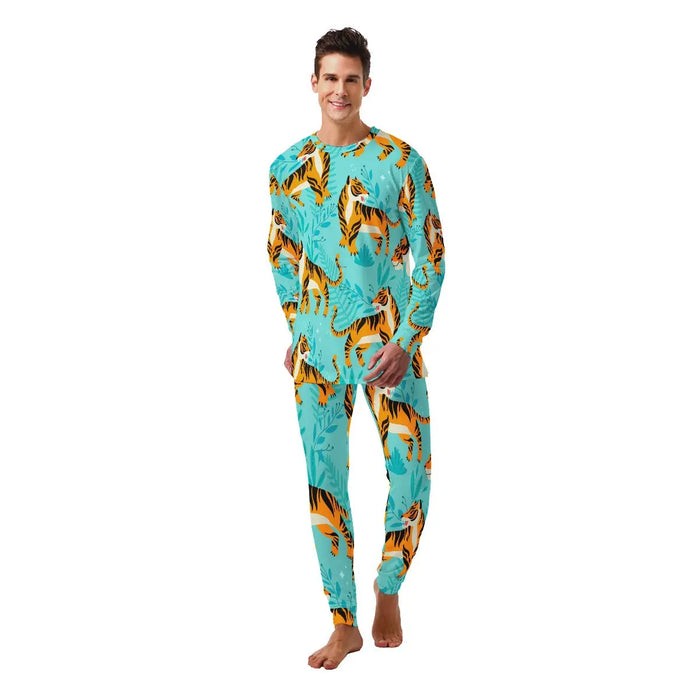 Jungle Mens Tiger Pajamas Tiger-Universe