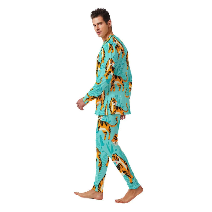 Jungle Mens Tiger Pajamas Tiger-Universe