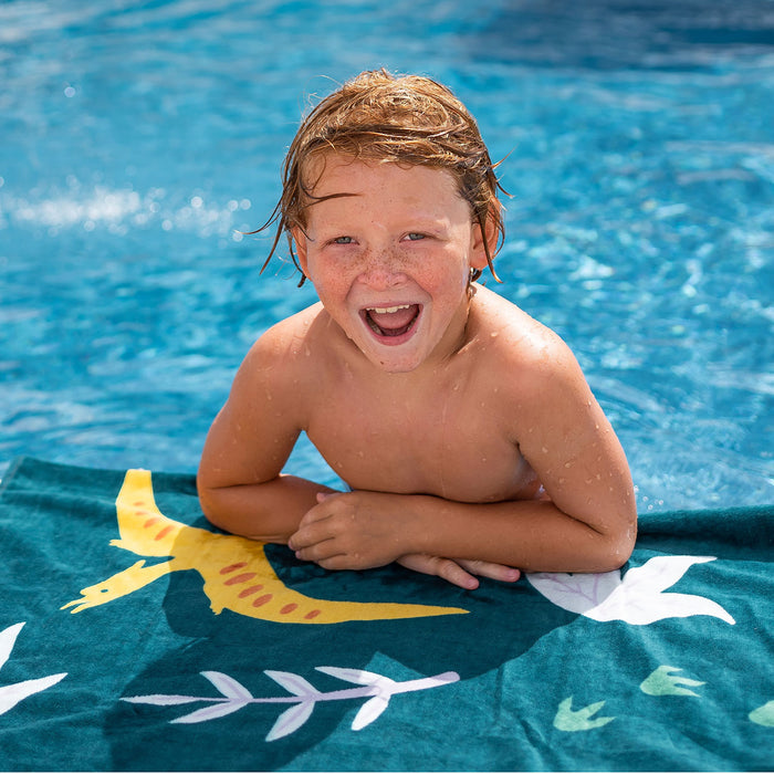 Jurassic Dinosaurs 100% Cotton Beach Towel