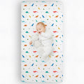 Jurassic Dinosaurs 100% Cotton Flannel Fitted Crib Sheet