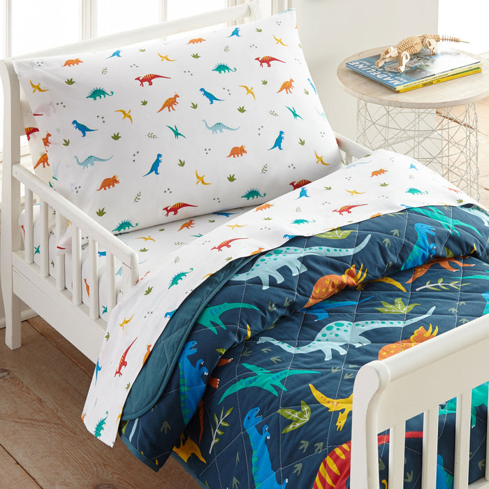 Jurassic Dinosaurs 100% Cotton Flannel Pillowcase