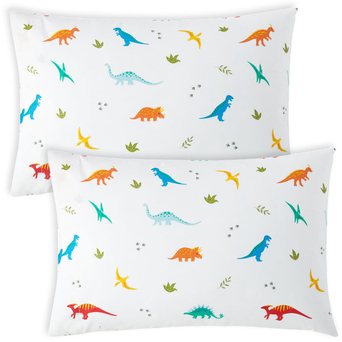 Jurassic Dinosaurs 100% Cotton Percale Pillowcase