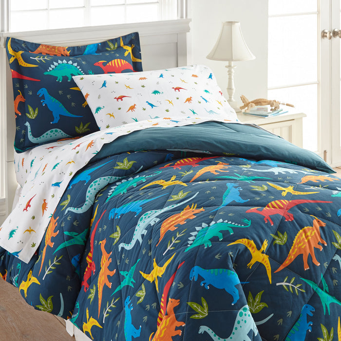 Jurassic Dinosaurs 100% Cotton Percale Sheet Set