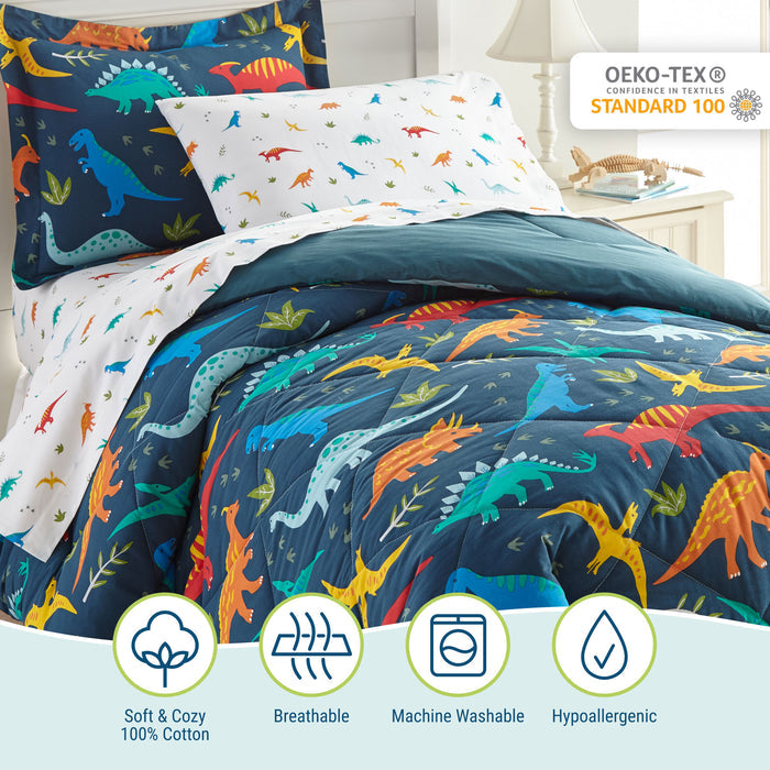 Jurassic Dinosaurs Cotton Bed in a Bag
