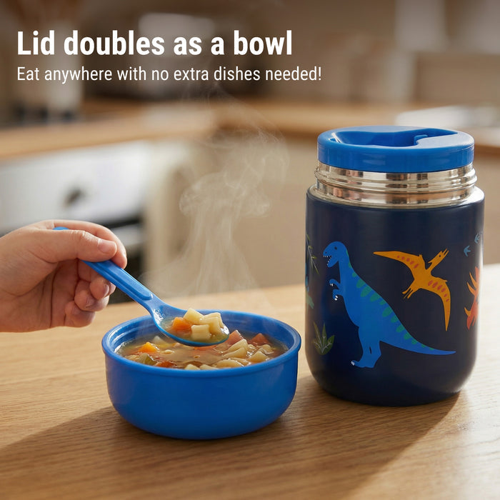 Jurassic Dinosaurs Insulated Food Jar - 10oz