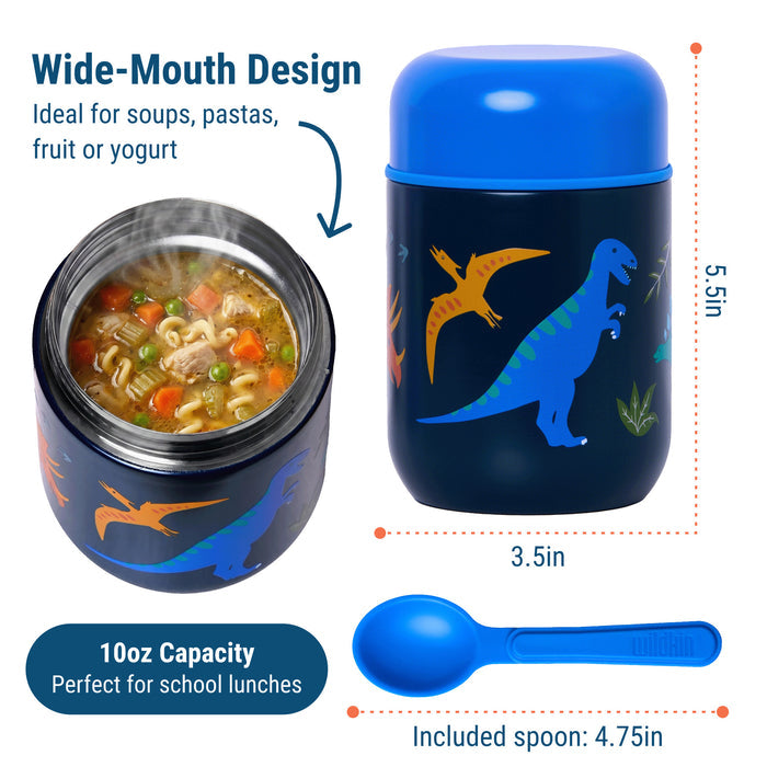 Jurassic Dinosaurs Insulated Food Jar - 10oz
