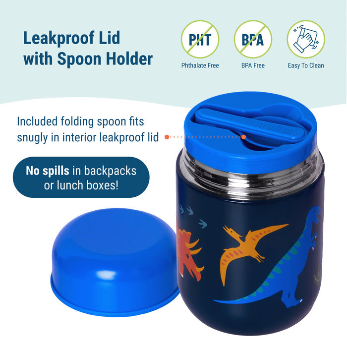 Jurassic Dinosaurs Insulated Food Jar - 10oz