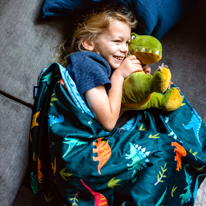 Jurassic Dinosaurs Velour Baby Blanket