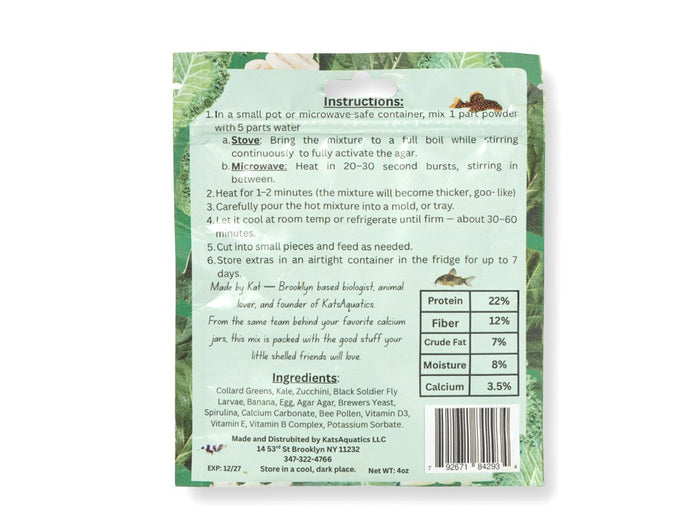 Kats Aquatics DIY "Snello" Gel Food 4oz