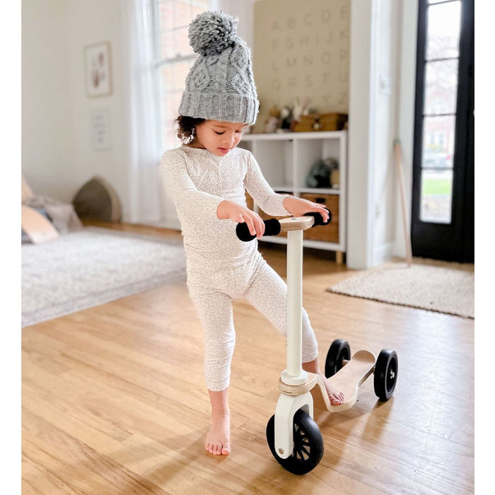 Kinderfeets Kindserscooter Classic Toddler Scooter - Cream